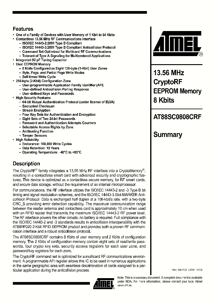 AT88SC0808CRF_4167509.PDF Datasheet