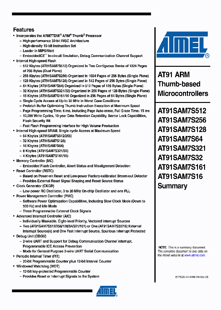 AT91SAM7S32-MU_4501043.PDF Datasheet