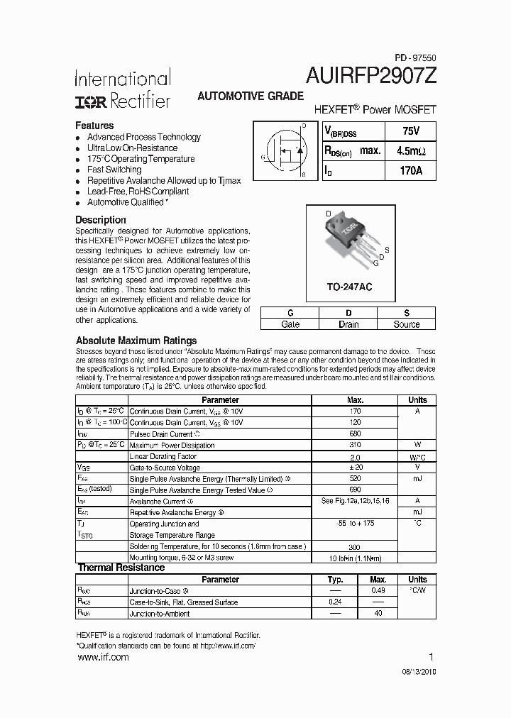 AUIRFP2907Z_4864761.PDF Datasheet