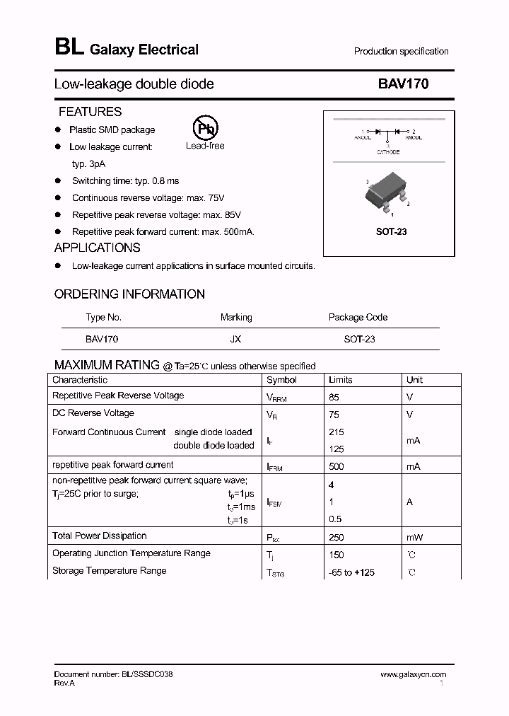 BAV170_4272696.PDF Datasheet