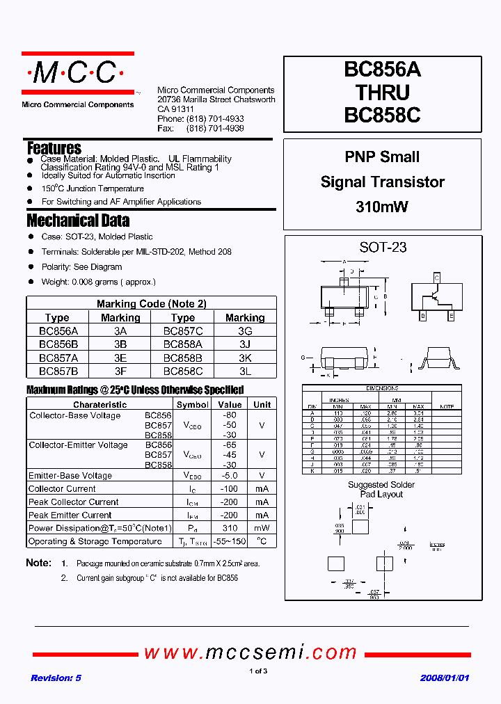 BC856B-TP_4902505.PDF Datasheet