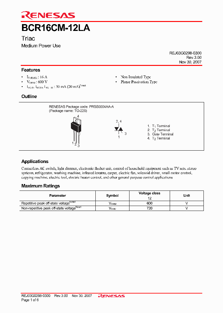 BCR16CM-12LA-A8_4282227.PDF Datasheet