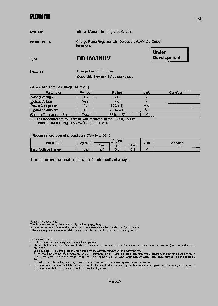BD1603NUV_4349321.PDF Datasheet