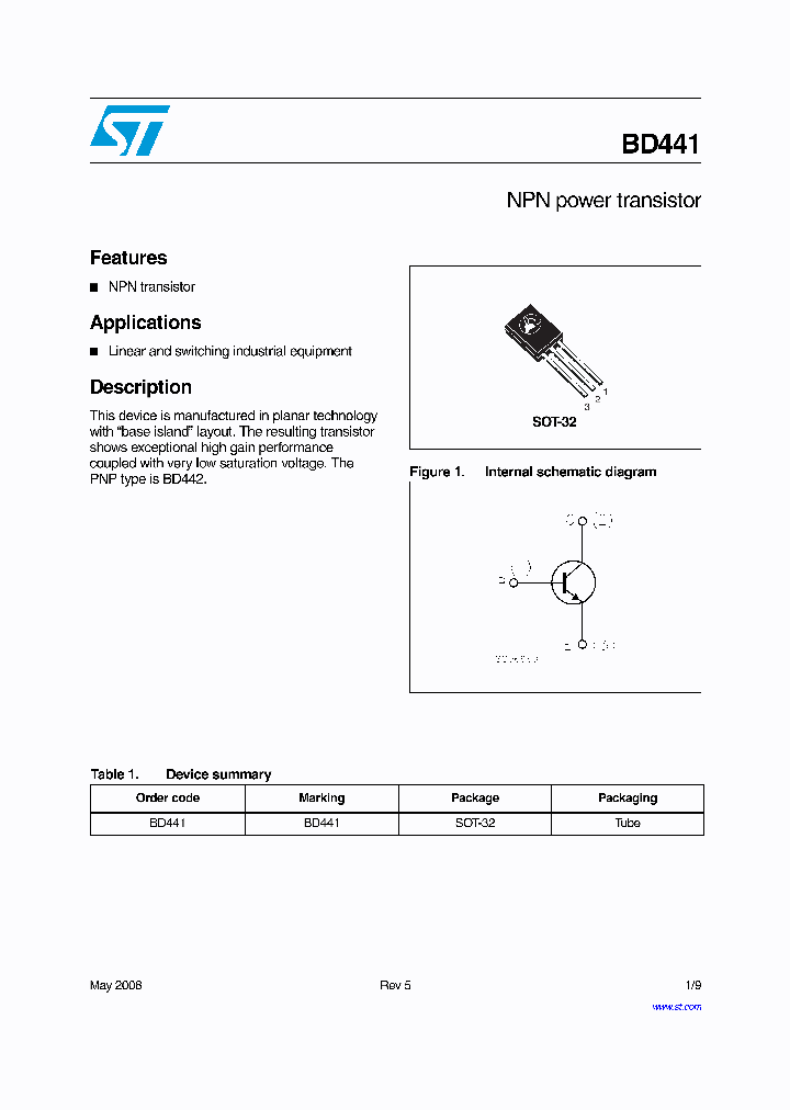 BD441_4346631.PDF Datasheet