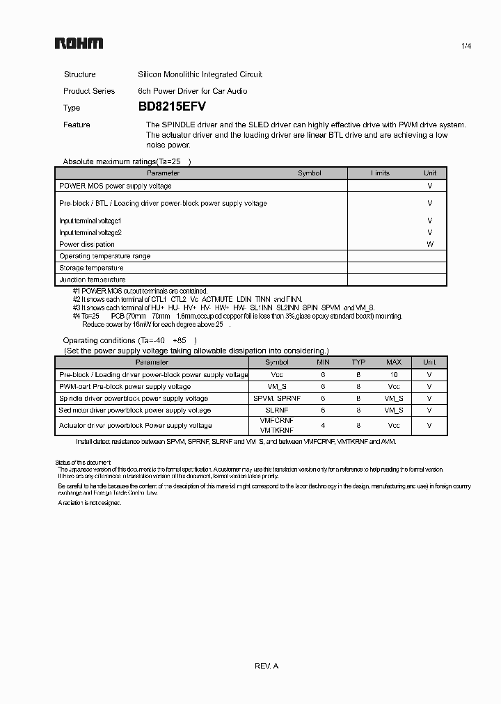 BD8215EFV_4788455.PDF Datasheet