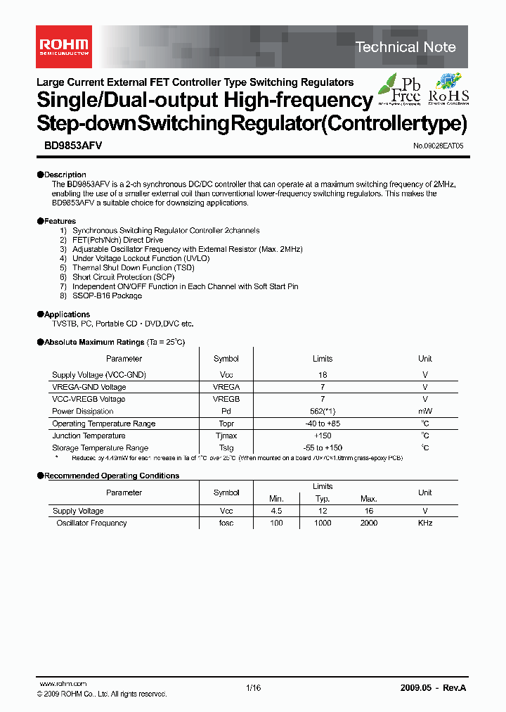 BD9853AFV_4590225.PDF Datasheet