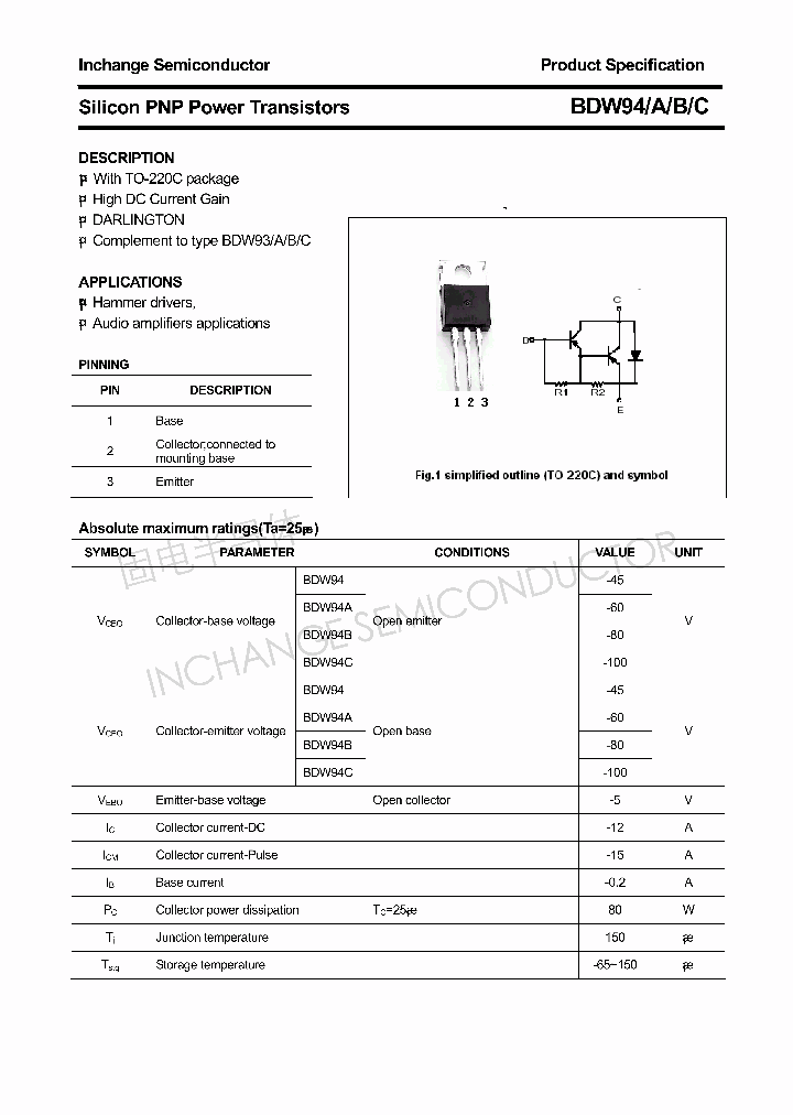 BDW94A_4292495.PDF Datasheet