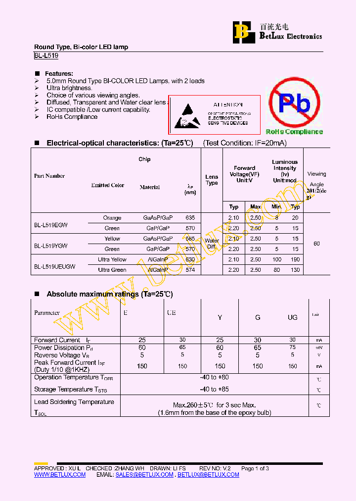 BL-L519UEUGW_4712325.PDF Datasheet