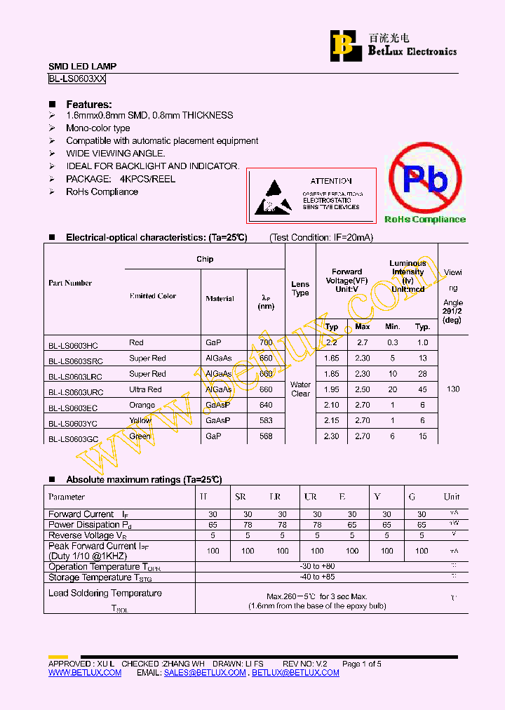 BL-LS0603EC_4690635.PDF Datasheet