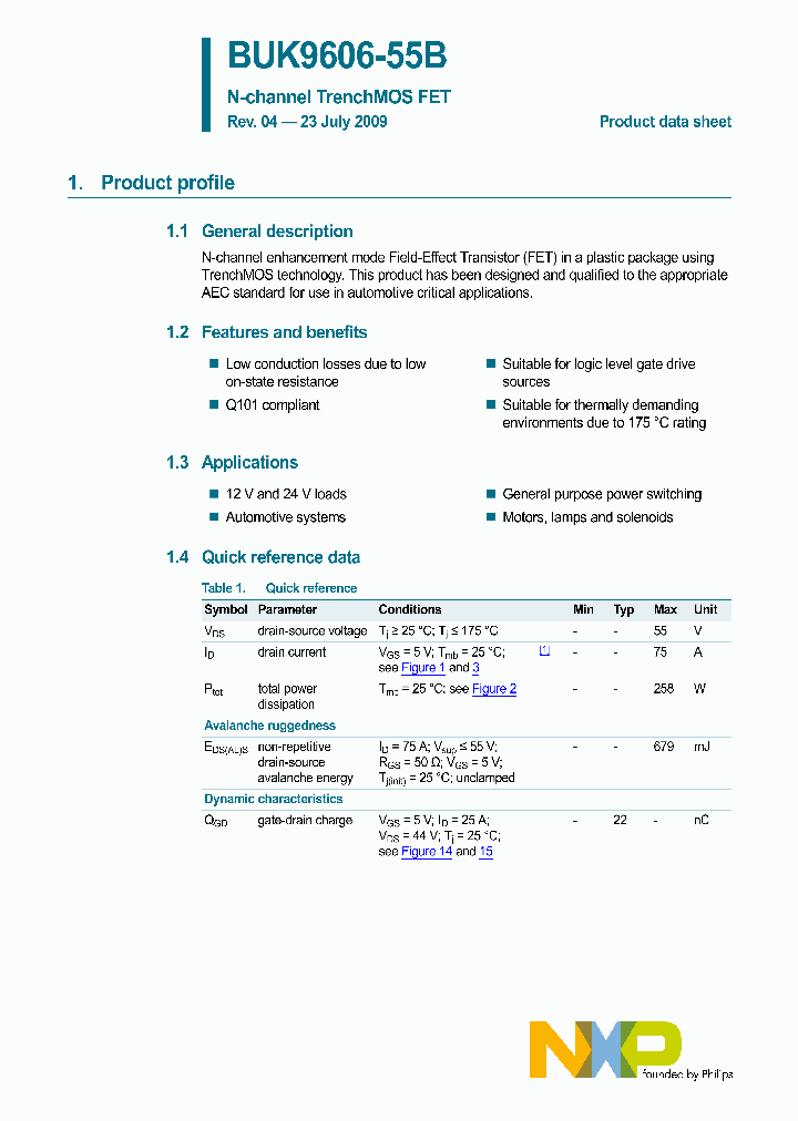 BUK9606-55B_4720151.PDF Datasheet
