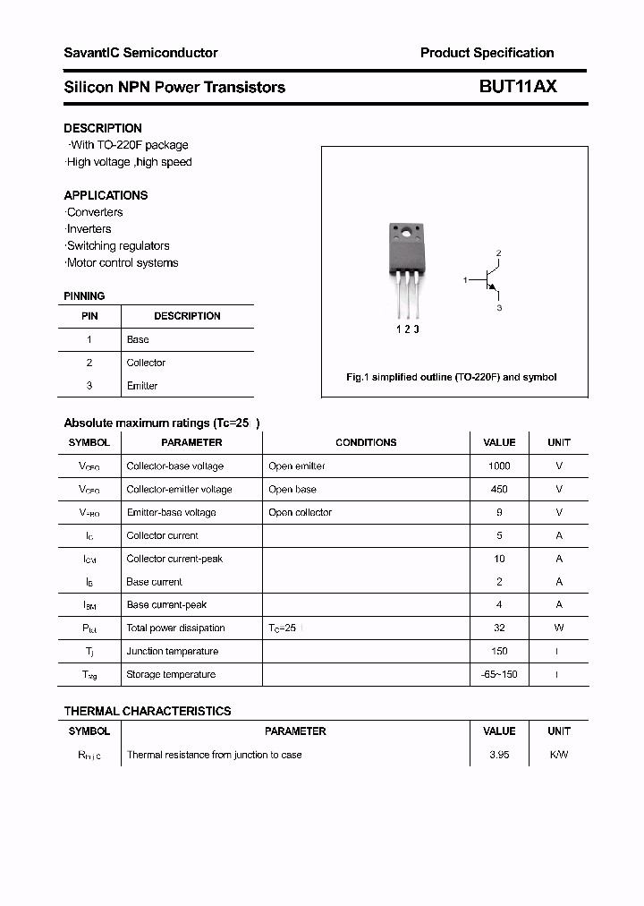 BUT11AX_4578669.PDF Datasheet