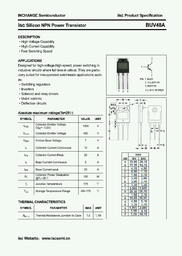 BUV48A_4296632.PDF Datasheet