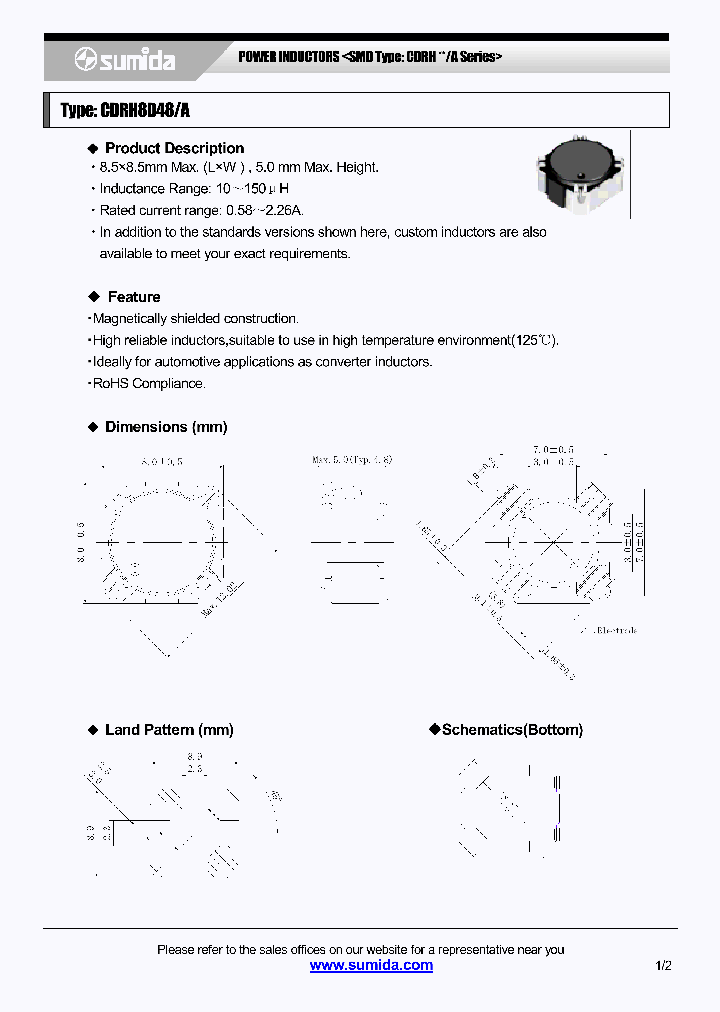 CDRH8D48ANP-100M_4228602.PDF Datasheet