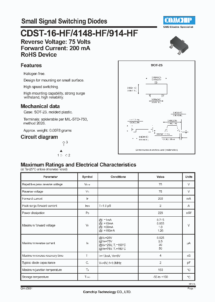 CDST-4148-HF_4700841.PDF Datasheet