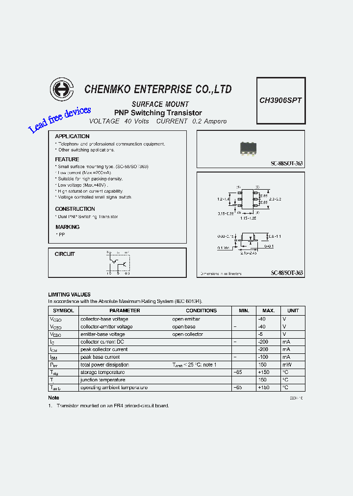 CH3906SPT_4604546.PDF Datasheet