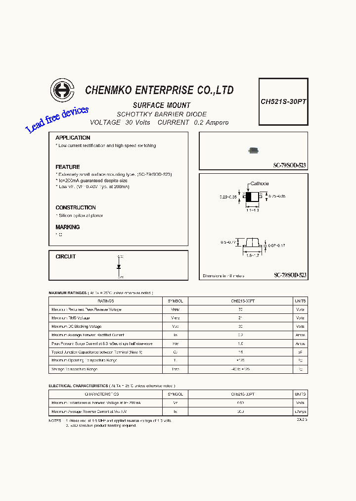 CH521S-30PT_4590080.PDF Datasheet