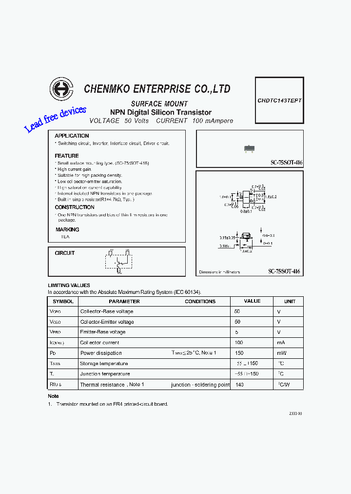 CHDTC143TEPT_4594344.PDF Datasheet