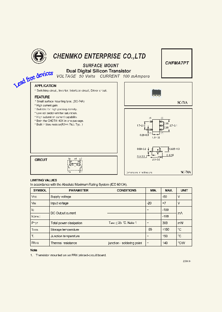 CHFMA7PT_4543314.PDF Datasheet