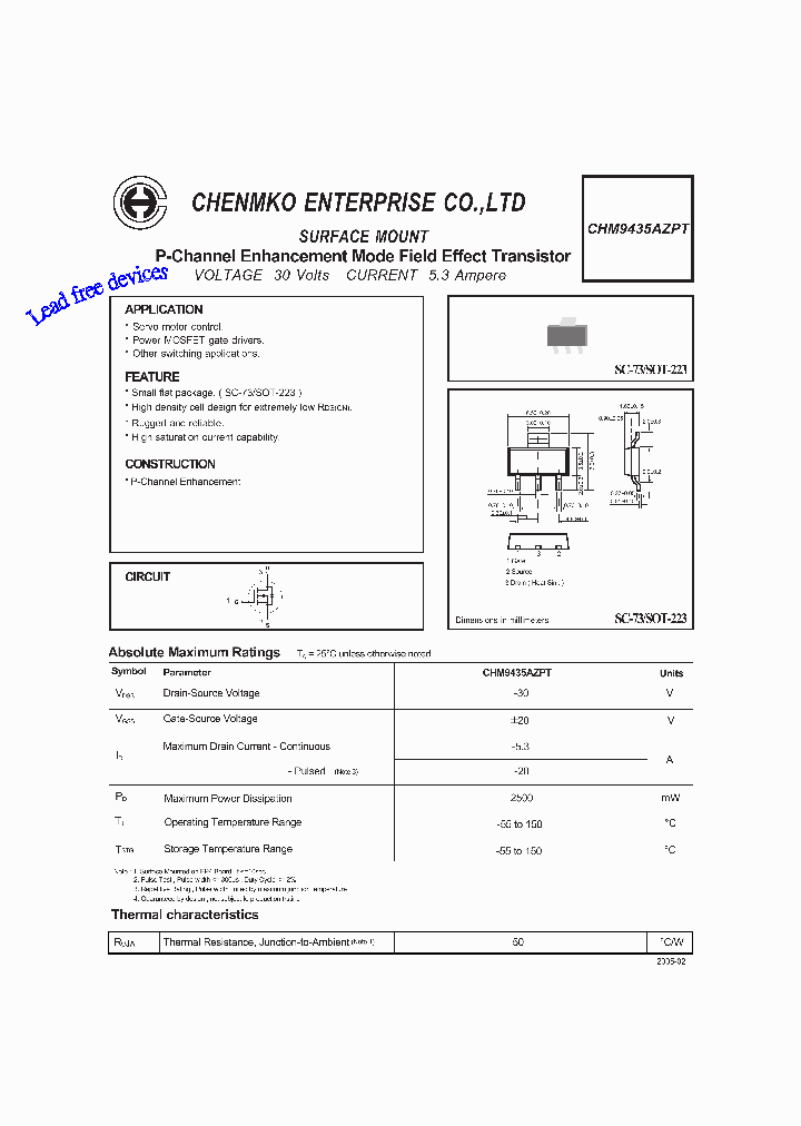 CHM9435AZPT_4614410.PDF Datasheet