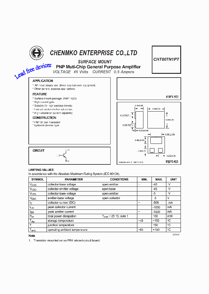 CHT807N1PT_4628452.PDF Datasheet