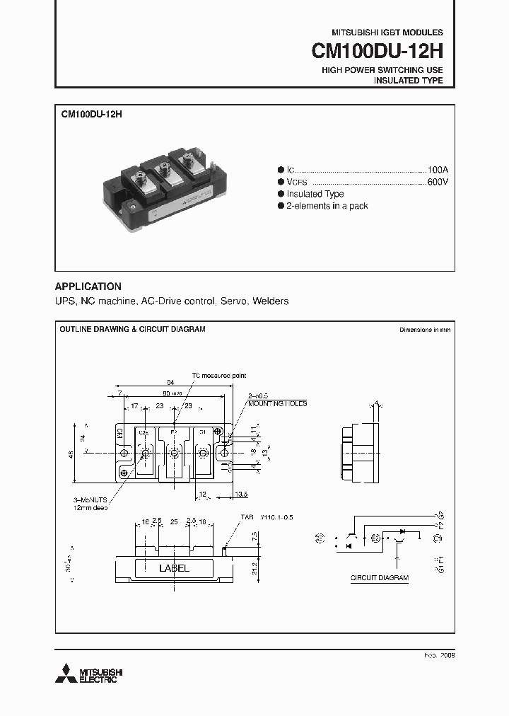 CM100DU-12H09_4805747.PDF Datasheet