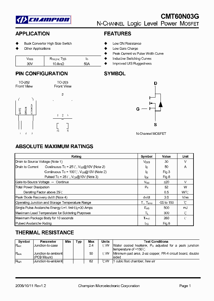 CMT60N03G_4532573.PDF Datasheet