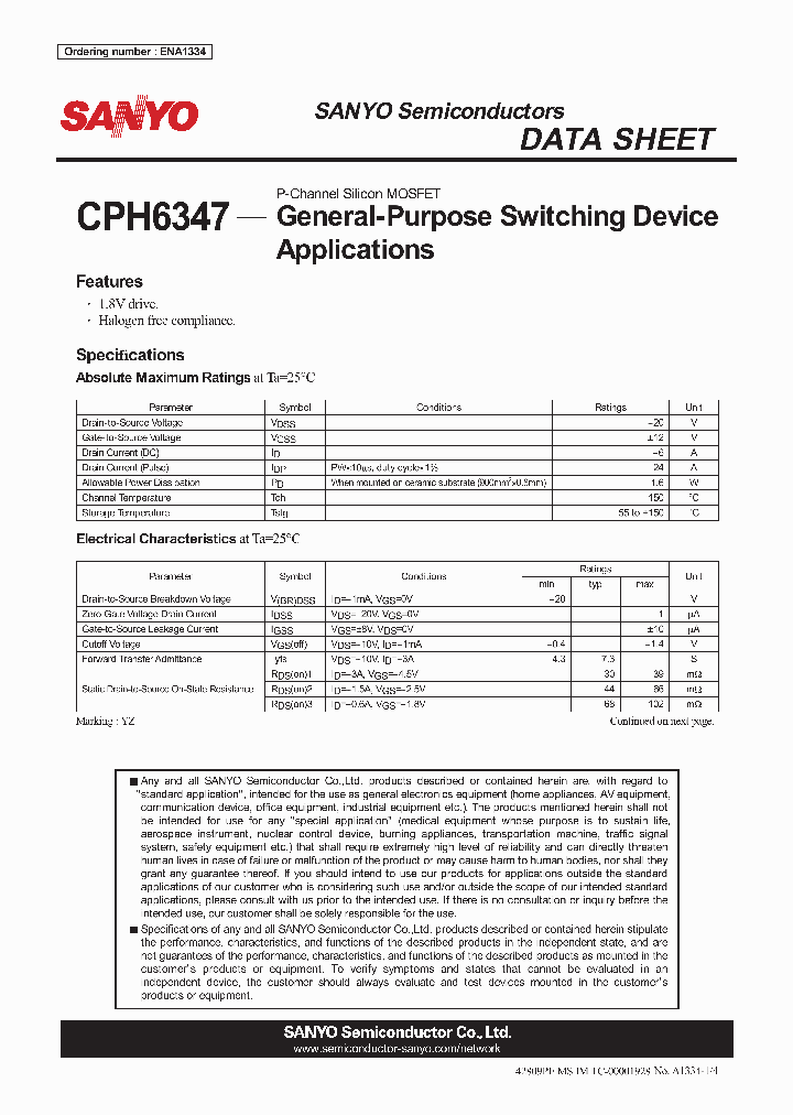 CPH6347_4537046.PDF Datasheet