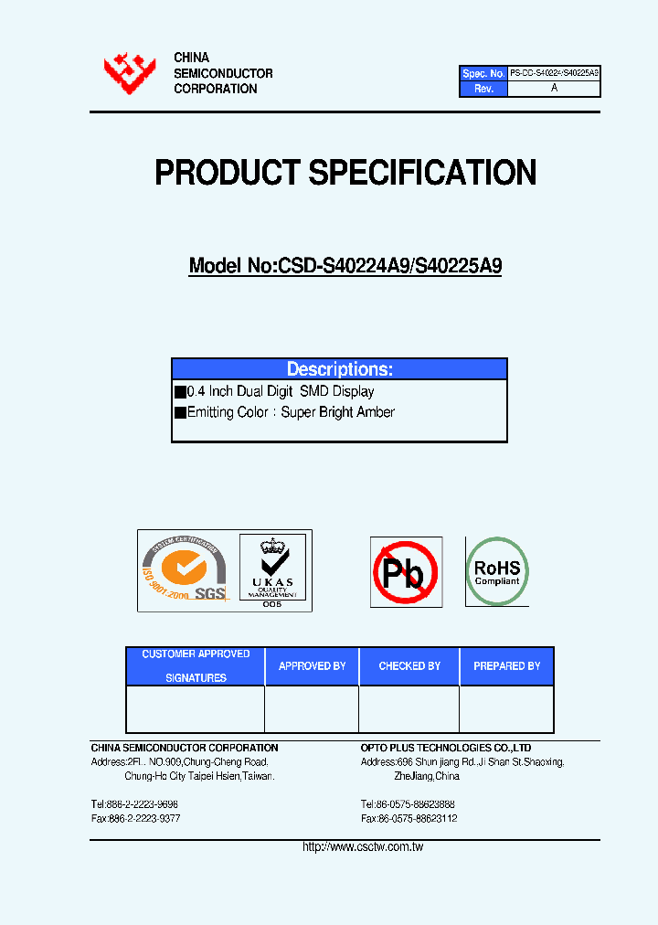 CSD-S40224A9_4580326.PDF Datasheet