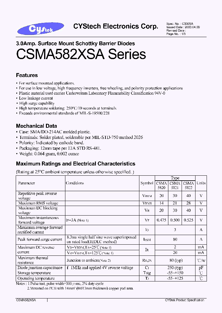 CSMA5820_4813659.PDF Datasheet