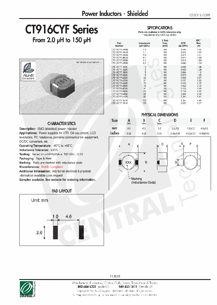 CT916CYF-100M_4714404.PDF Datasheet