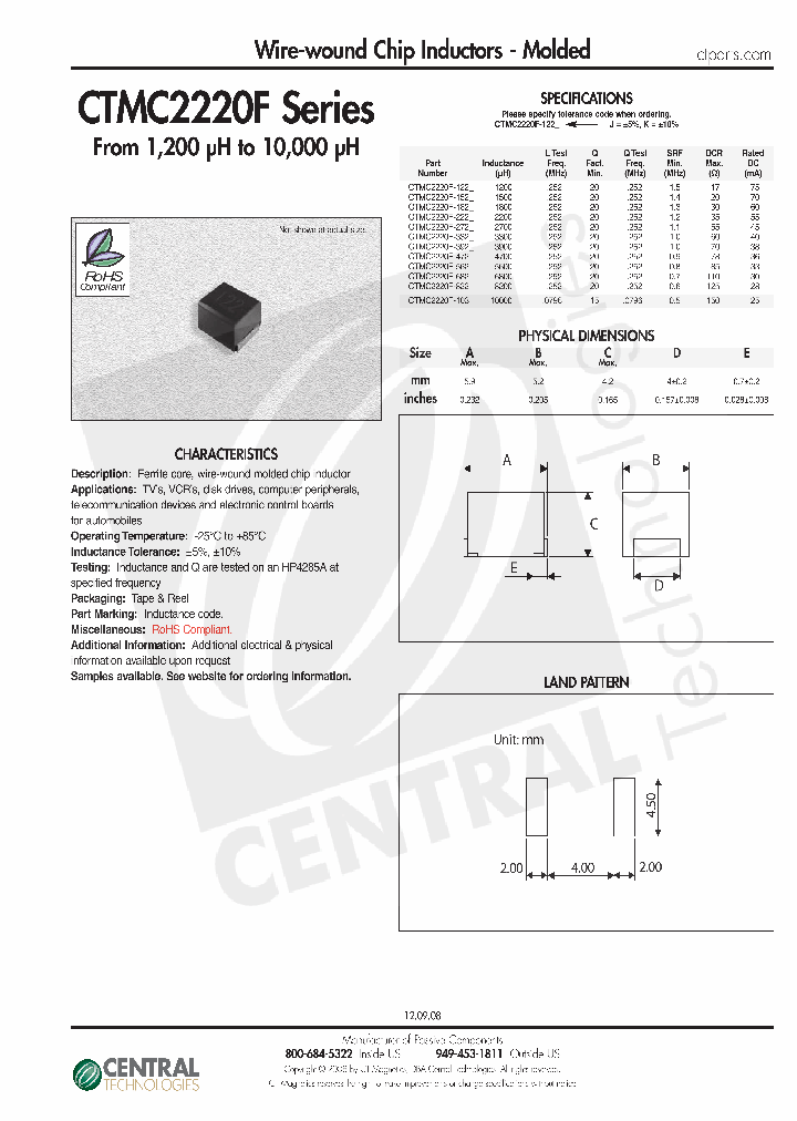 CTMC2220F-332J_4493711.PDF Datasheet