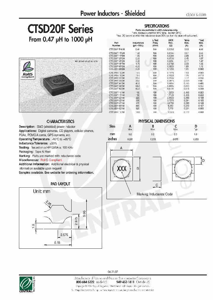 CTSD20F-102M_4493103.PDF Datasheet