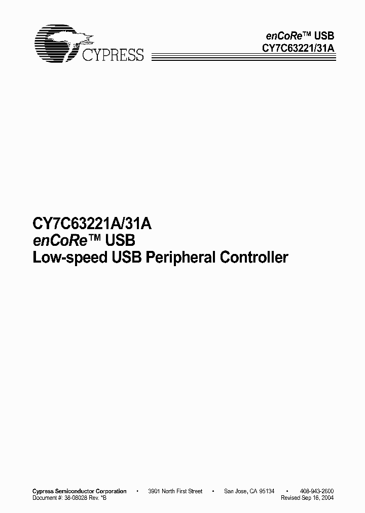 CY7C63231A-PC_4225082.PDF Datasheet
