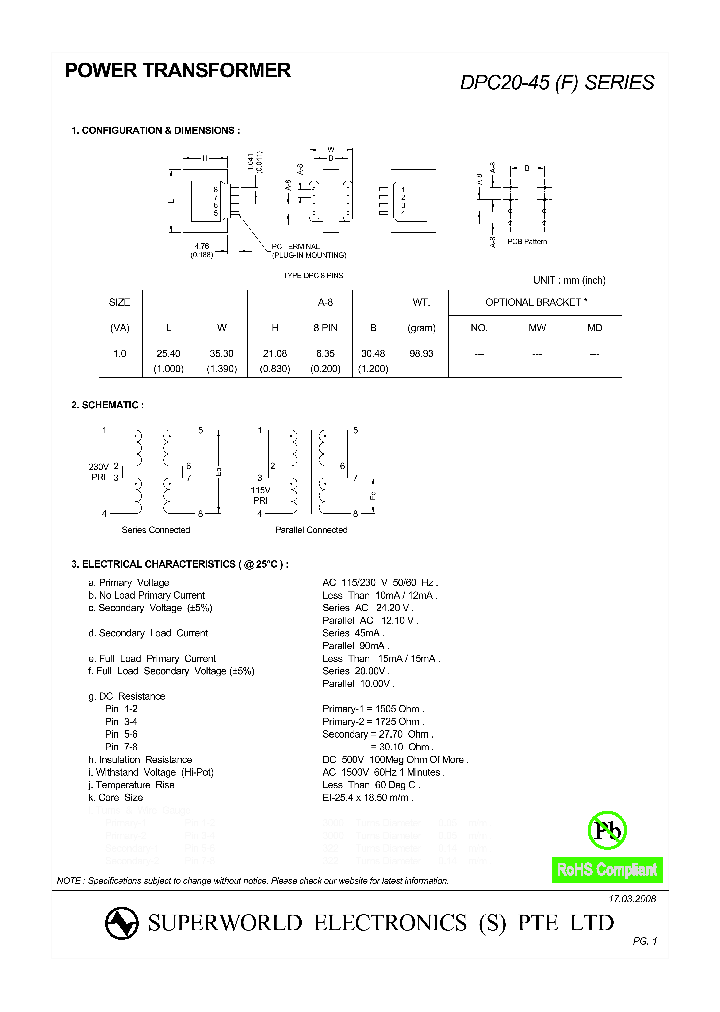 DPC20-45_4508558.PDF Datasheet