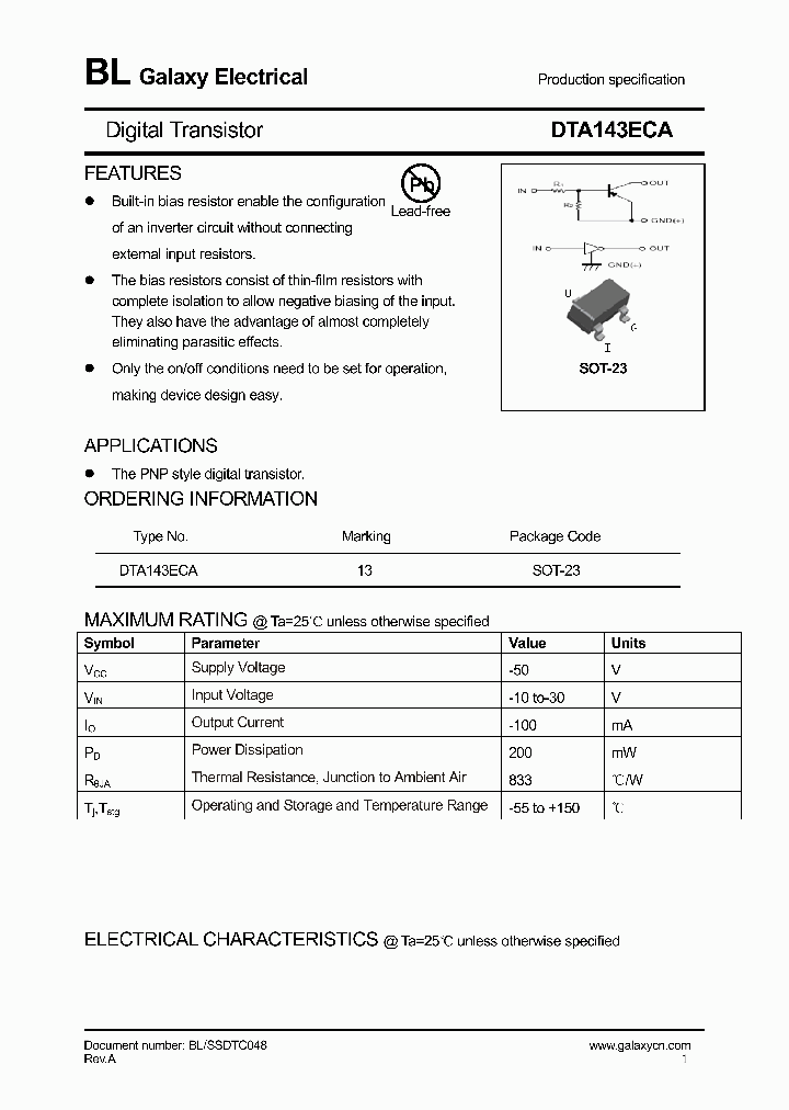 DTA143ECA_4204424.PDF Datasheet