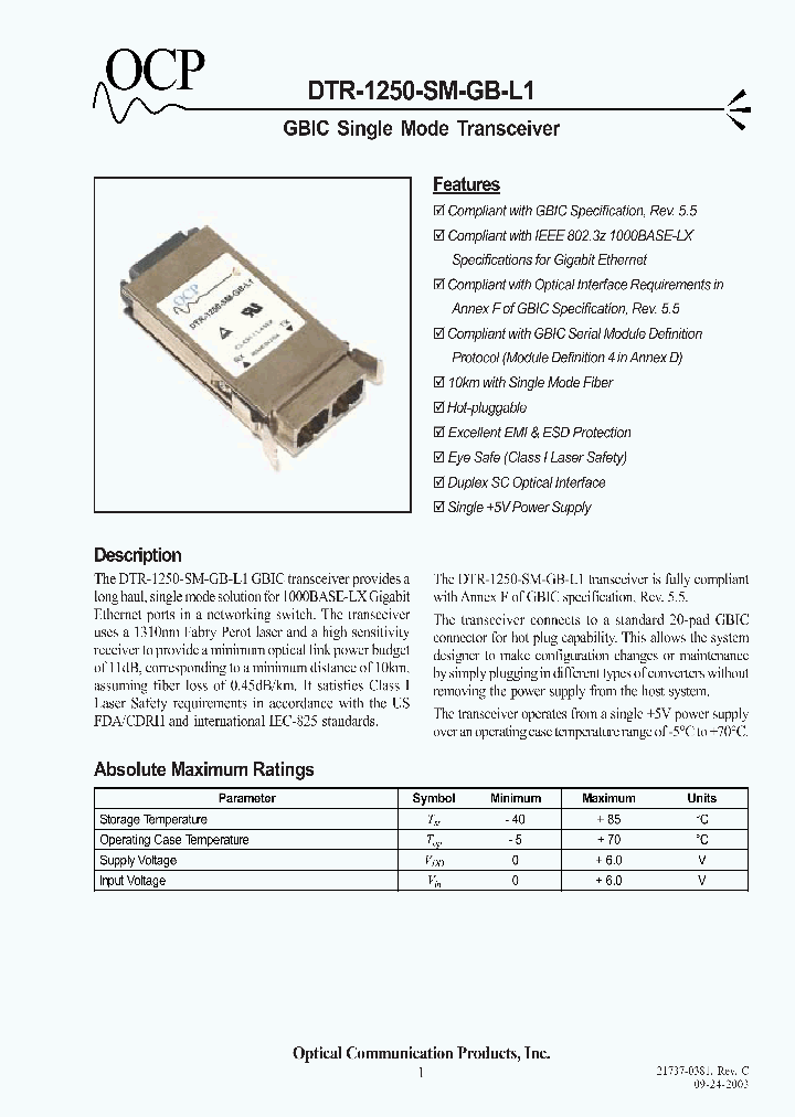 DTR1250SMGBL1_4492291.PDF Datasheet