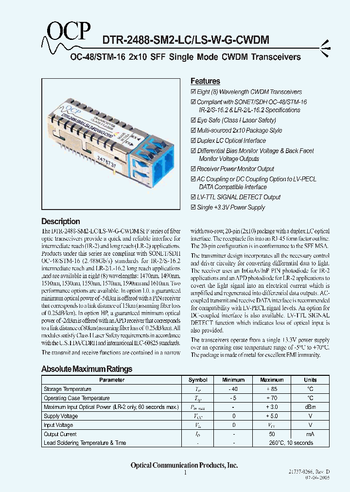 DTR2488SM2LSHPIR2_4441222.PDF Datasheet