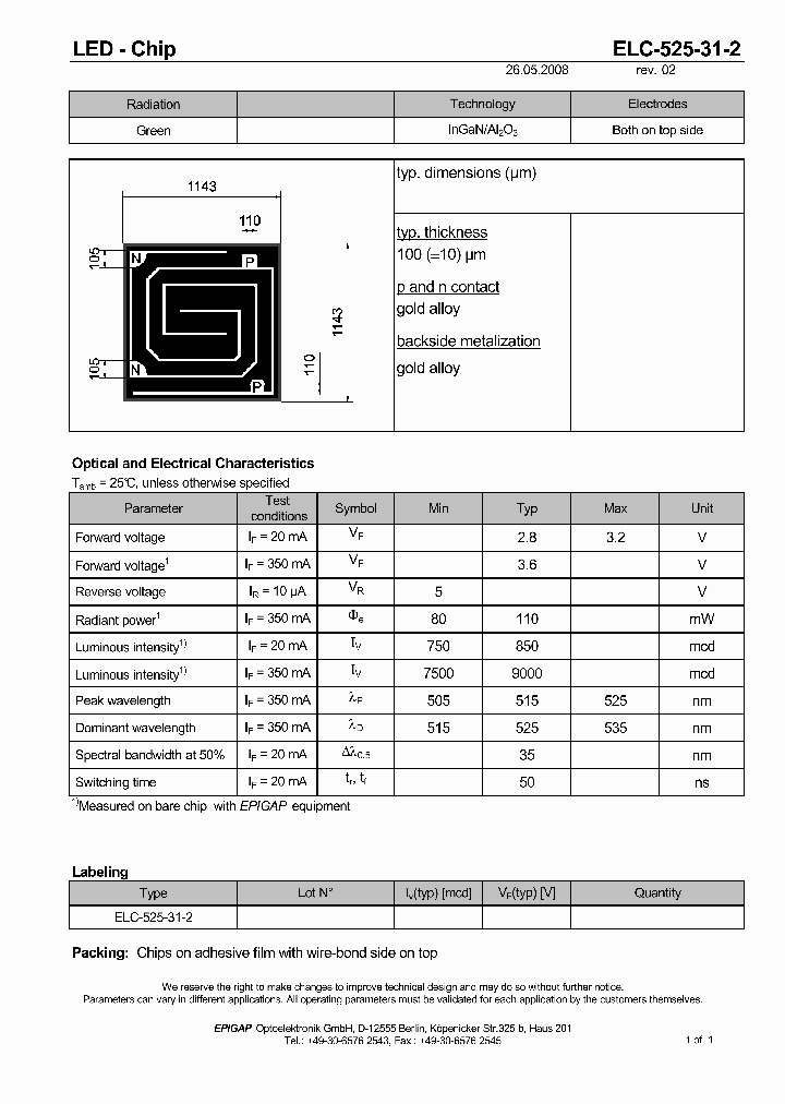 ELC-525-31-2_4867608.PDF Datasheet