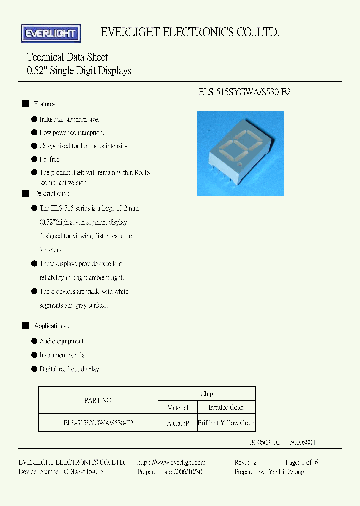 ELS-515SYGWA_4196116.PDF Datasheet