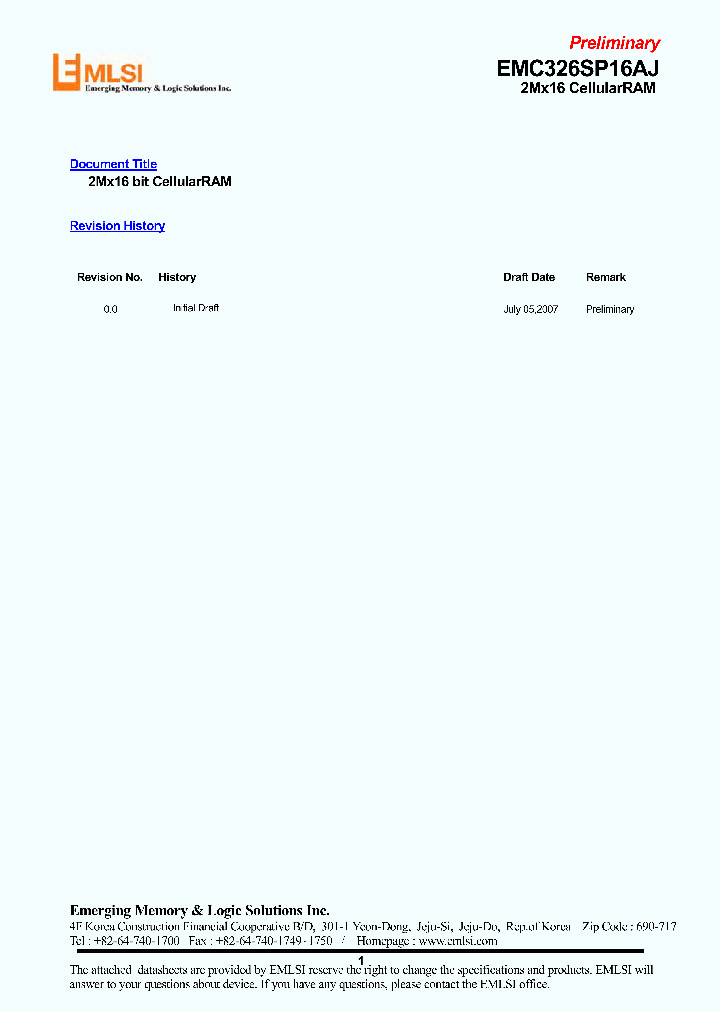 EMC326SP16AJV-90L_4530027.PDF Datasheet
