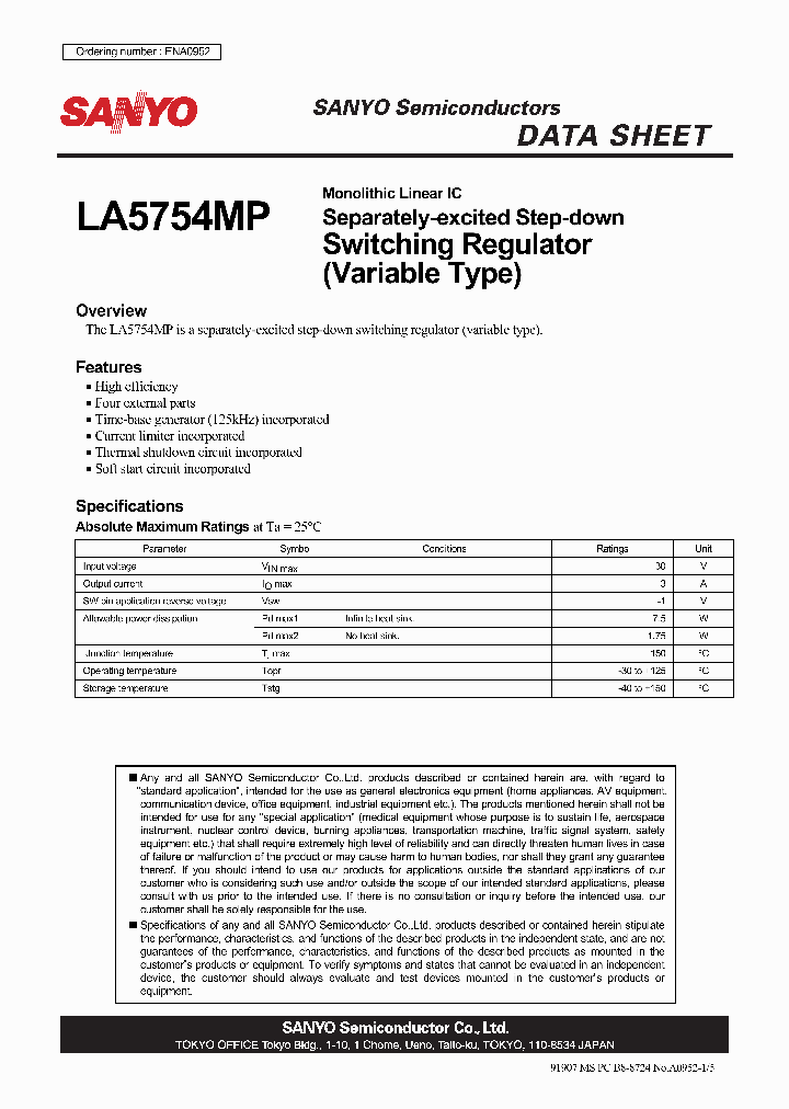 ENA0952_4788022.PDF Datasheet