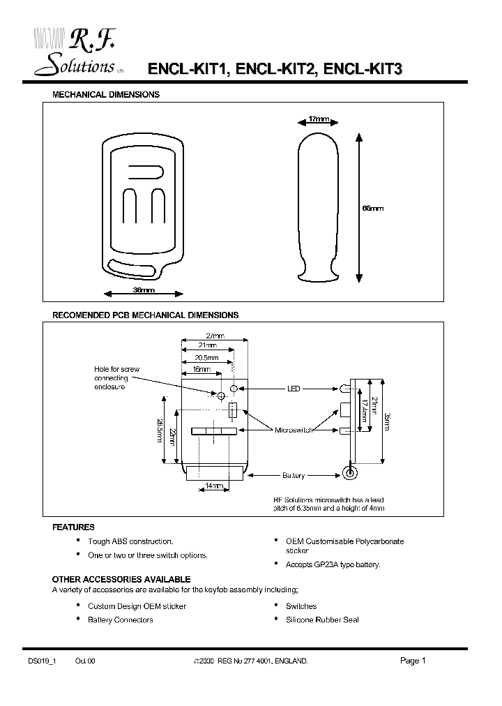 ENCL-KIT1_4520011.PDF Datasheet