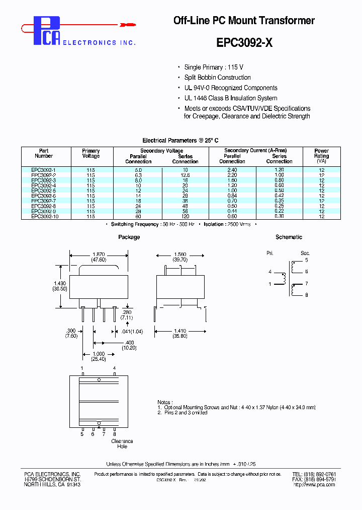 EPC3092-2_4517089.PDF Datasheet