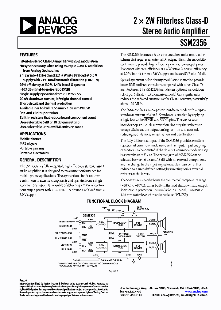 EVAL-SSM2356Z_4712824.PDF Datasheet