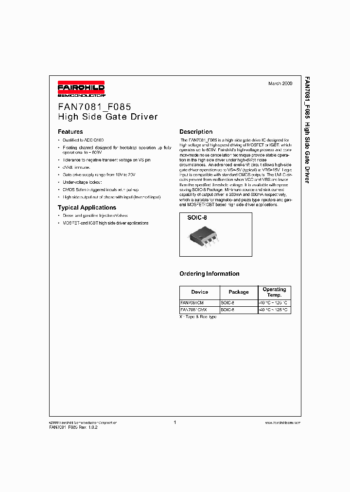 FAN7081_4345318.PDF Datasheet