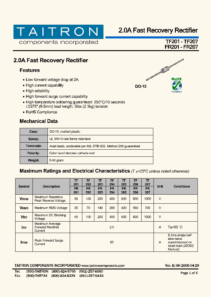 FR201_4250075.PDF Datasheet