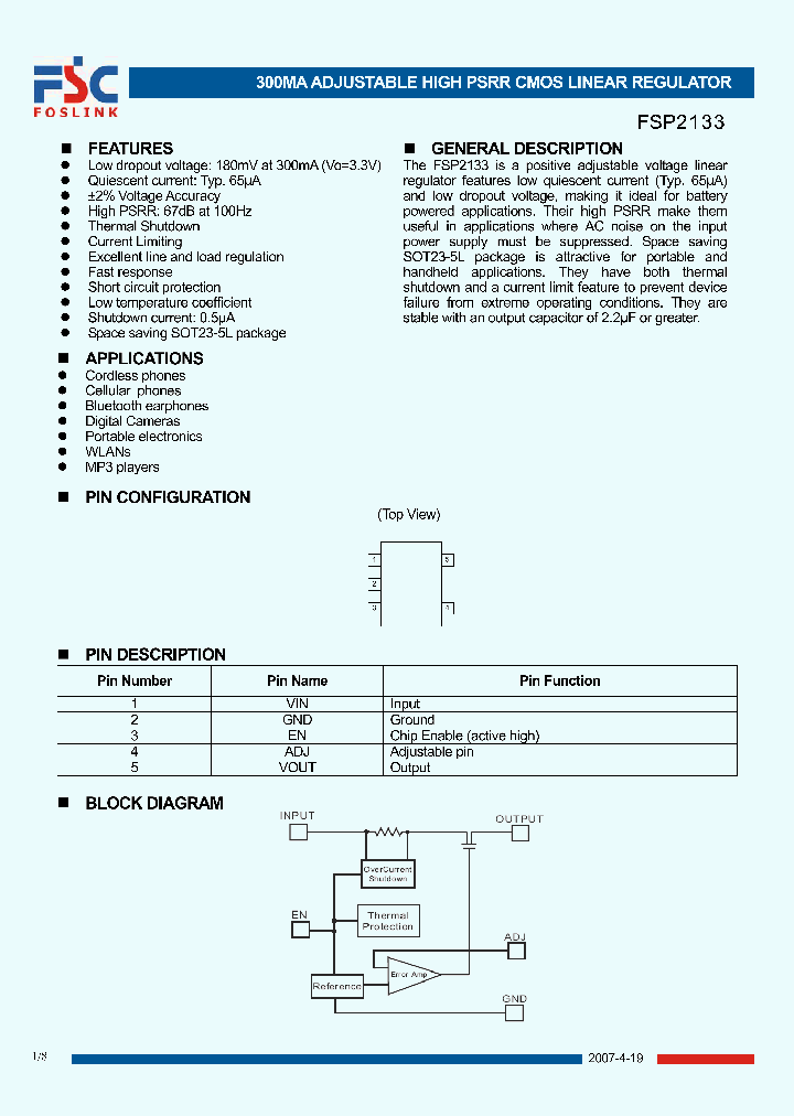 FSP2133CAD_4895656.PDF Datasheet