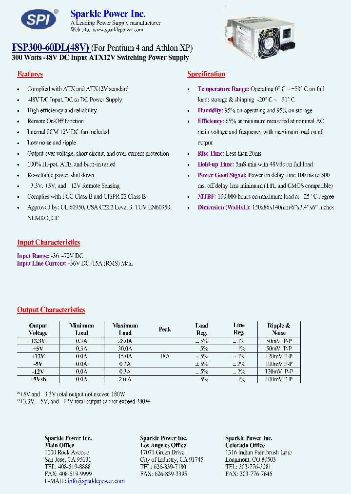 FSP300-60DL_4847916.PDF Datasheet