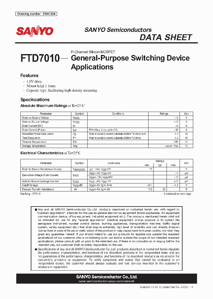 FTD7010_4315700.PDF Datasheet