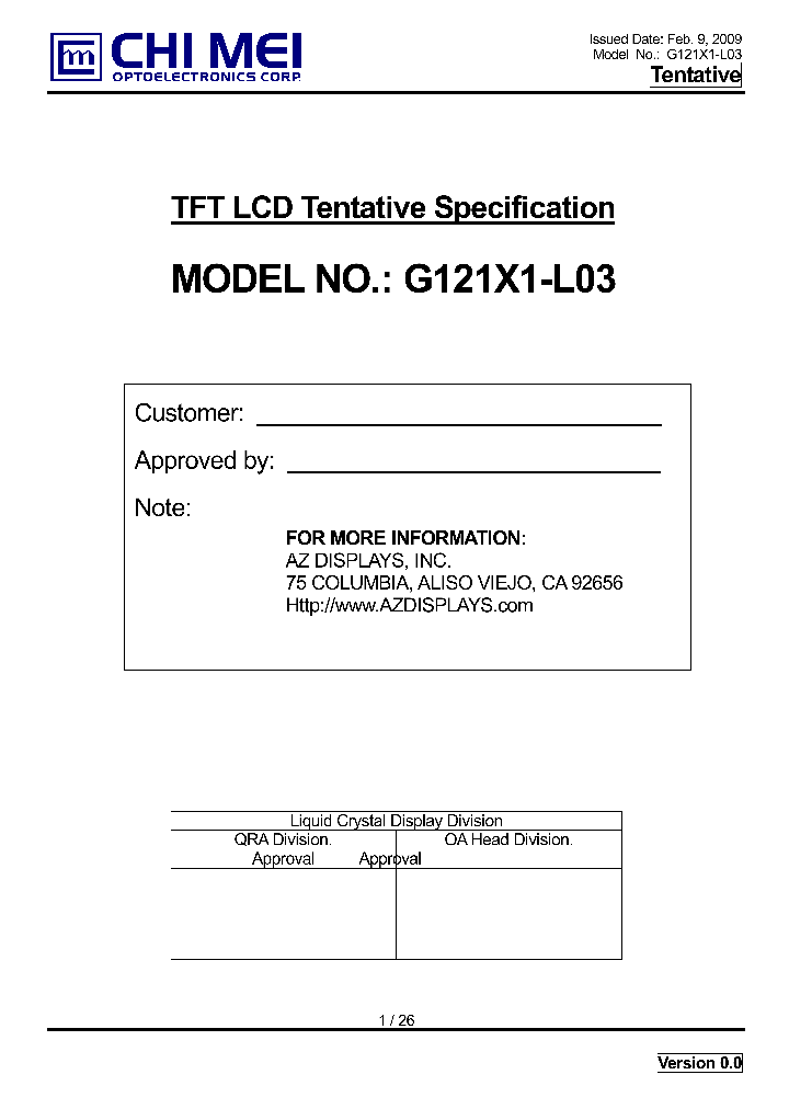 G121X1-L03_4655629.PDF Datasheet